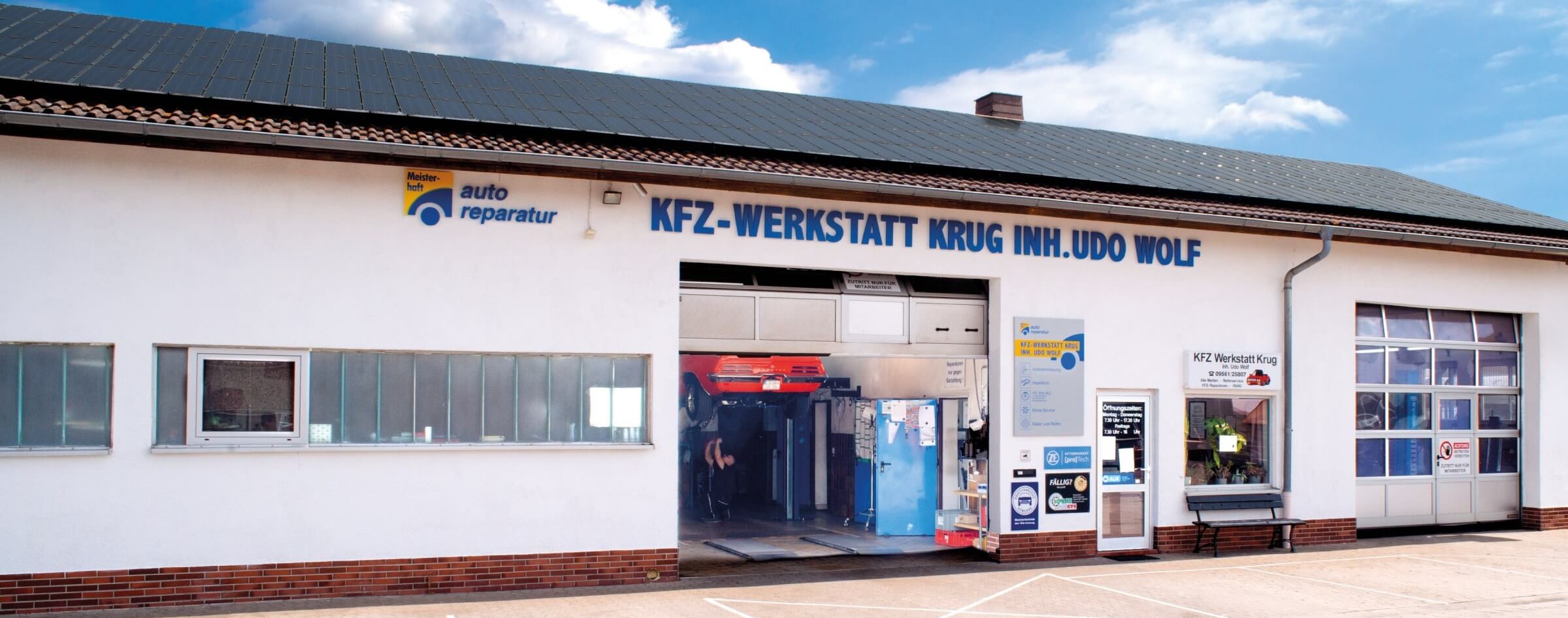 KFZ-Werkstatt Krug Inh. Udo Wolf in Ahorn Foto: KFZ-Werkstatt Krug Inh. Udo Wolf in Ahorn